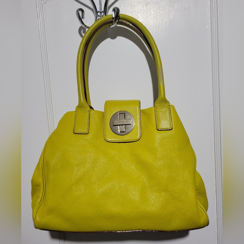 Kate Spade Chartreuse Leather Anisha Bexley Tote Bag MSRP $345